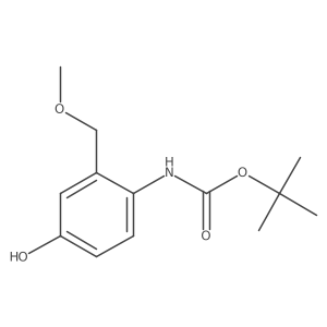 tert-butyl N-[4-hydroxy-2-(methoxymethyl)phenyl]carbamate结构式