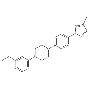 3-[4-(6-ethylpyrimidin-4-yl)piperazin-1-yl]-6-(3-methyl-1H-pyrazol-1-yl)pyridazine Structure