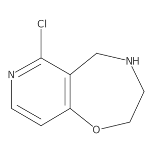 6-chloro-2H,3H,4H,5H-pyrido[3,4-f][1,4]oxazepine Structure