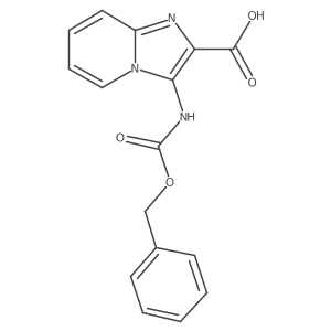 3-{[(Benzyloxy)carbonyl]amino}imidazo[1,2-a]pyridine-2-carboxylic acid结构式