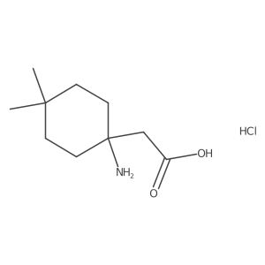 2-(1-Amino-4,4-dimethylcyclohexyl)acetic acid hydrochloride Structure