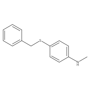 4-(Benzylthio)-N-methylaniline Structure