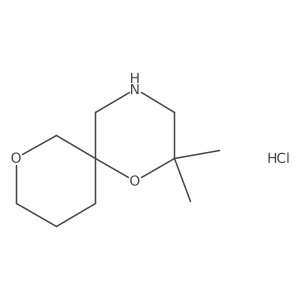 2,2-Dimethyl-1,8-dioxa-4-azaspiro[5.5]undecane hydrochloride Structure