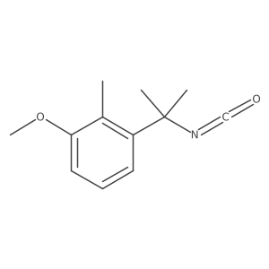 1-(2-Isocyanatopropan-2-yl)-3-methoxy-2-methylbenzene结构式