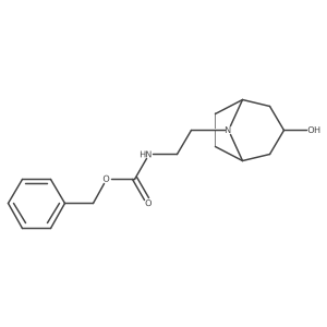 benzyl N-(2-{3-hydroxy-8-azabicyclo[3.2.1]octan-8-yl}ethyl)carbamate结构式