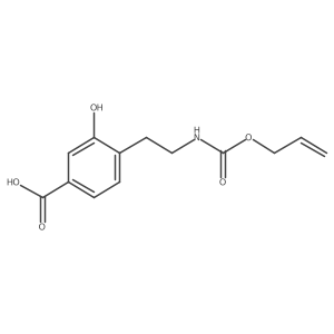 3-Hydroxy-4-(2-{[(prop-2-en-1-yloxy)carbonyl]amino}ethyl)benzoic acid Structure