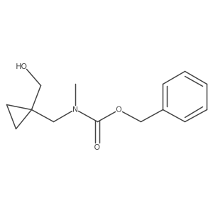 Benzyl ((1-(hydroxymethyl)cyclopropyl)methyl)(methyl)carbamate结构式