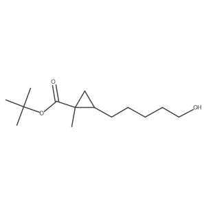 (1S,2S)-tert-Butyl 2-(5-hydroxypentyl)-1-methylcyclopropanecarboxylate Structure