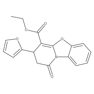 Ethyl (R)-3-(furan-2-yl)-1-oxo-2,3-dihydro-1H-benzo[4,5]oxazolo[3,2-a]pyridine-4-carboxylate结构式
