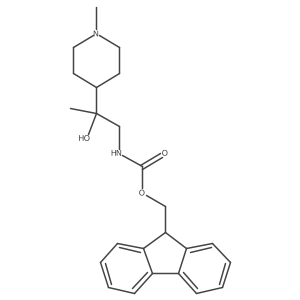 (9H-fluoren-9-yl)methyl N-[2-hydroxy-2-(1-methylpiperidin-4-yl)propyl]carbamate Structure