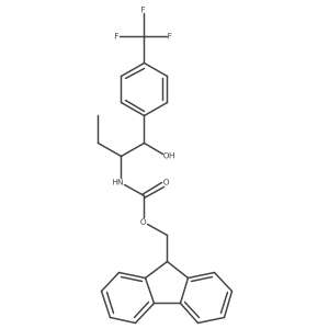 (9H-fluoren-9-yl)methyl N-{1-hydroxy-1-[4-(trifluoromethyl)phenyl]butan-2-yl}carbamate结构式