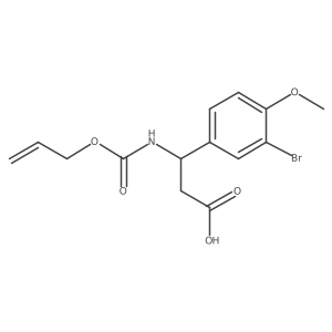 3-(3-Bromo-4-methoxyphenyl)-3-{[(prop-2-en-1-yloxy)carbonyl]amino}propanoic acid Structure