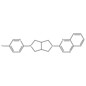 2-[5-(5-Fluoropyridin-2-yl)-octahydropyrrolo[3,4-c]pyrrol-2-yl]quinoxaline结构式