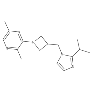 2,5-dimethyl-3-(3-{[2-(propan-2-yl)-1H-imidazol-1-yl]methyl}azetidin-1-yl)pyrazine Structure