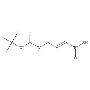 3-(Tert-butoxycarbonylamino)prop-1-enylboronic acid Structure