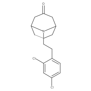 9-[2-(2,4-Dichlorophenyl)ethyl]-9-azabicyclo[3.3.1]nonan-3-one结构式