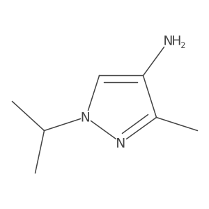 1-Isopropyl-3-methyl-1H-pyrazol-4-amine Structure