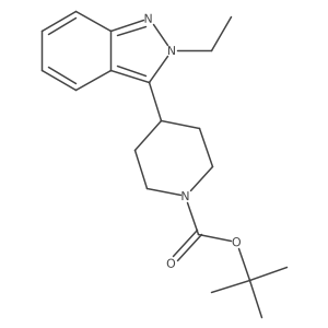 Tert-butyl 4-(2-ethylindazol-3-yl)piperidine-1-carboxylate Structure