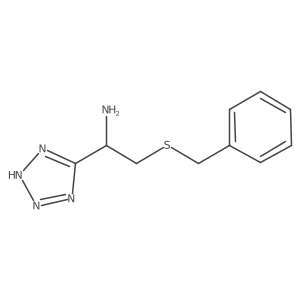 1H-Tetrazole-5-methanamine, I+/--[[(phenylmethyl)thio]methyl]-, (R)-结构式
