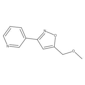 3-[5-(Methoxymethyl)-3-isoxazolyl]pyridine结构式