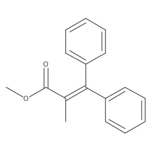 2-Methyl-3,3-diphenylpropenoic acid methyl ester Structure