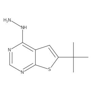 6-(tert-Butyl)-4-hydrazinylthieno[2,3-d]pyrimidine Structure