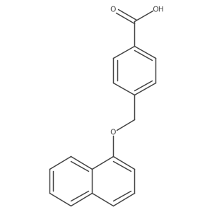 4-(Naphthalen-1-yloxymethyl)benzoic acid Structure