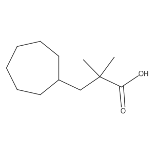 3-Cycloheptyl-2,2-dimethylpropanoic acid Structure