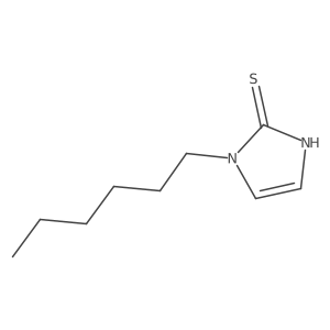 1-hexyl-1,3-dihydro-2H-imidazole-2-thione结构式