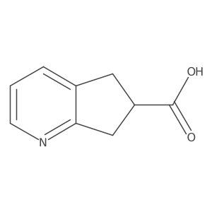 5H,6H,7H-cyclopenta[b]pyridine-6-carboxylic acid结构式