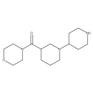 (3R)-[1,4']bipiperidinyl-3-yl-morpholin-4-yl-methanone结构式