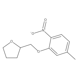 4-Nitro-3-(tetrahydro-furan-2-ylmethoxy)-toluene Structure