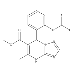 Methyl 7-[2-(difluoromethoxy)phenyl]-5-methyl-4H,7H-[1,2,4]triazolo[1,5-A]pyrimidine-6-carboxylate结构式