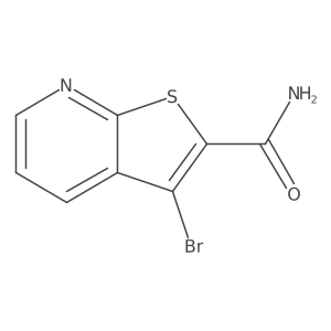 Thieno[2,3-b]pyridine-2-carboxamide, 3-bromo-结构式