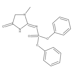 (Z)-Diphenyl1-methyl-4-oxoimidazolidin-2-ylidenephosphoramidate结构式