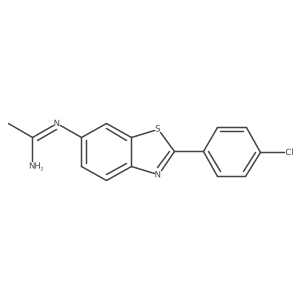 N-(2-(4-chlorophenyl)benzo[d]thiazol-6-yl)acetamidine Structure