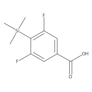 3,5-Difluoro-4-(trimethylsilyl)benzoic acid Structure