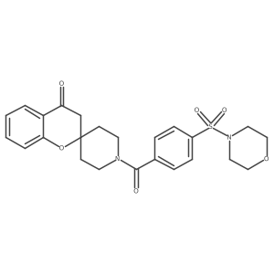 1'-(4-(Morpholinosulfonyl)benzoyl)spiro[chroman-2,4'-piperidin]-4-one结构式