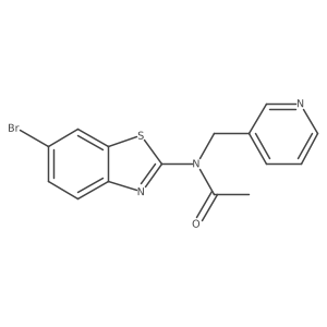 N-(6-bromobenzo[d]thiazol-2-yl)-N-(pyridin-3-ylmethyl)acetamide结构式