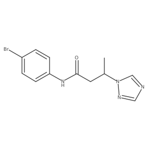 N-(4-bromophenyl)-3-(1H-1,2,4-triazol-1-yl)butanamide Structure