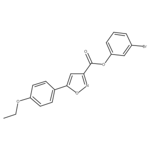 3-Bromophenyl 5-(4-ethoxyphenyl)isoxazole-3-carboxylate Structure