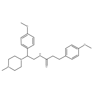 3-(4-methoxyphenyl)-N-[2-(4-methoxyphenyl)-2-(4-methylpiperazin-1-yl)ethyl]propanamide Structure