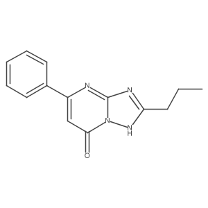 5-phenyl-2-propyl[1,2,4]triazolo[1,5-a]pyrimidin-7(4H)-one结构式