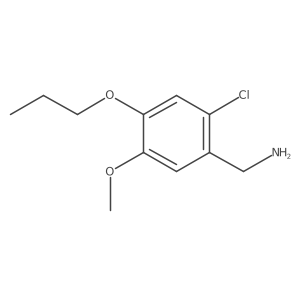 1-(2-Chloro-5-methoxy-4-propoxyphenyl)methanamine Structure