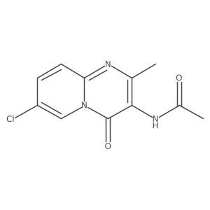N-(7-chloro-2-methyl-4-oxo-4H-pyrido[1,2-a]pyrimidin-3-yl)acetamide Structure