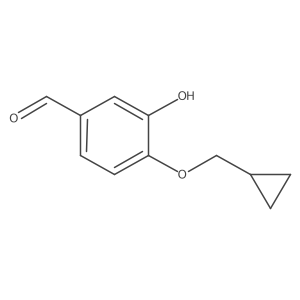 4-(Cyclopropylmethoxy)-3-hydroxybenzaldehyde结构式