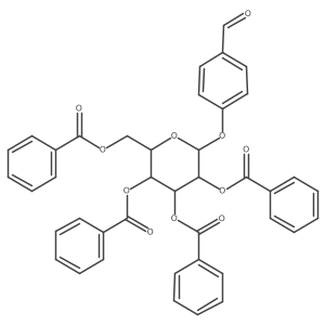 4-[(2,3,4,6-Tetra-O-benzoyl-I(2)-D-allopyranosyl)oxy]benzaldehyde结构式