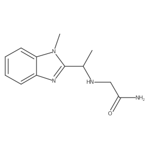 2-[[1-(1-Methyl-1H-benzimidazol-2-yl)ethyl]amino]acetamide Structure