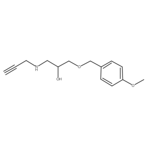 {2-Hydroxy-3-[(4-methoxyphenyl)methoxy]propyl}(prop-2-yn-1-yl)amine结构式