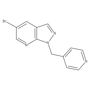 4-({5-bromo-1H-pyrazolo[3,4-b]pyridin-1-yl}methyl)pyridine Structure